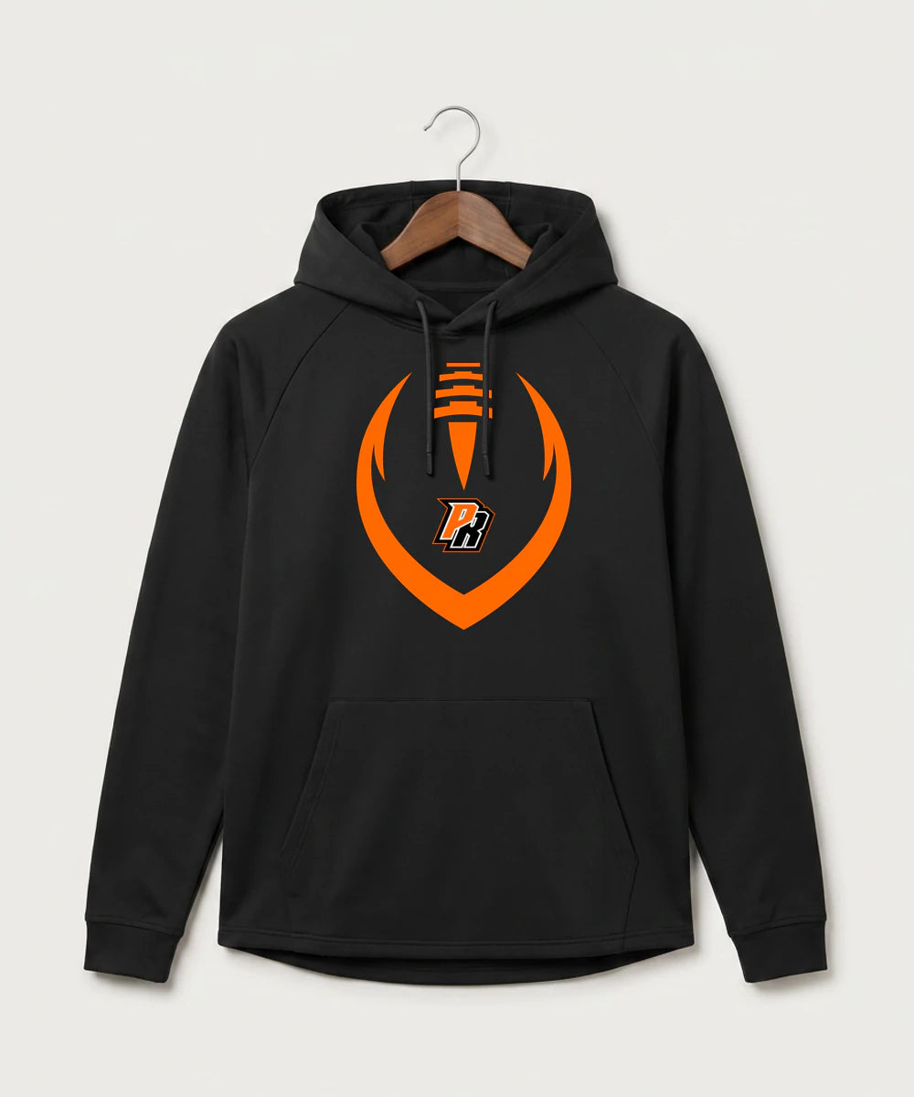 Park Rapids Area High School Football (Boys) - Black Hoodie - Full Front