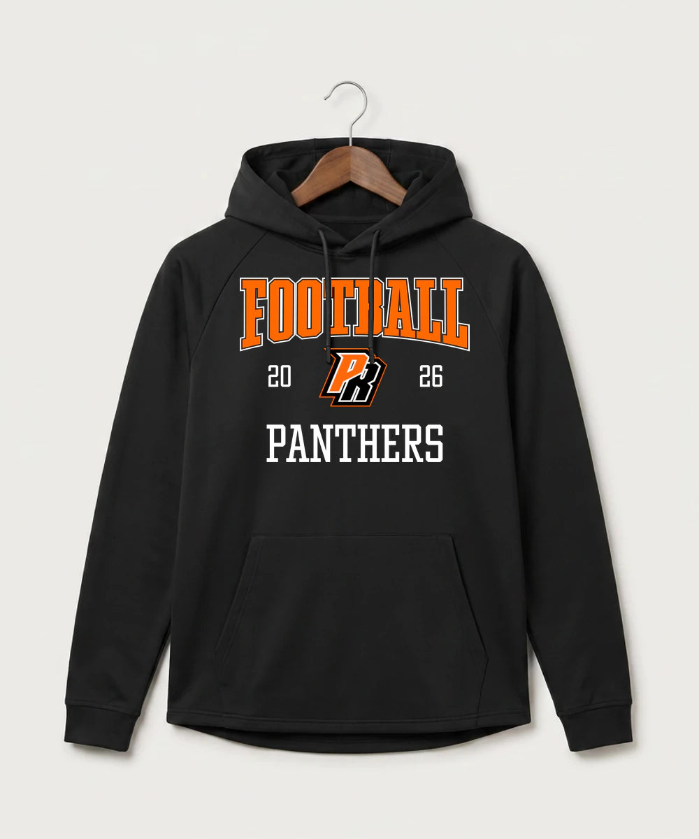 Park Rapids Area High School Football (Boys) - Black Hoodie - Full Front