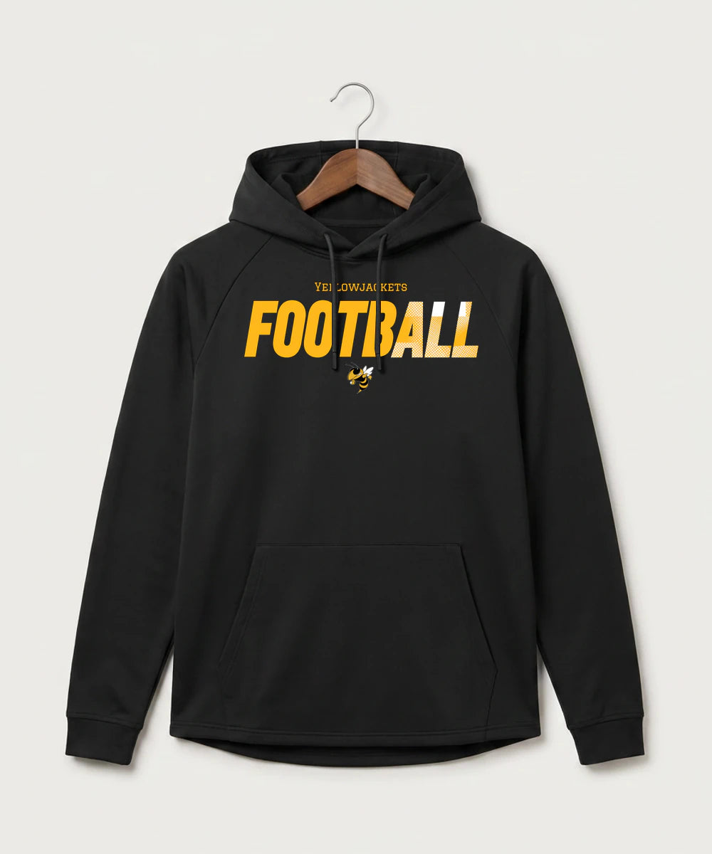 Perham High School Football (Boys) - Black Hoodie - Full Front