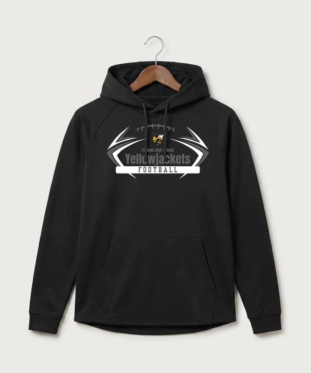 Perham High School Football (Boys) - Black Hoodie - Full Front