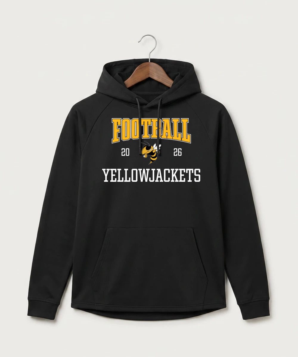 Perham High School Football (Boys) - Black Hoodie - Full Front