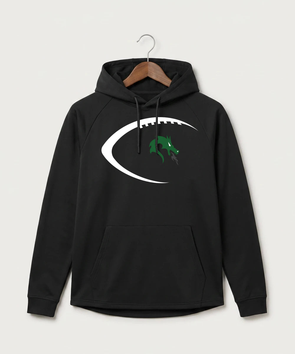 Pine City High School Football (Boys) - Black Hoodie - Full Front