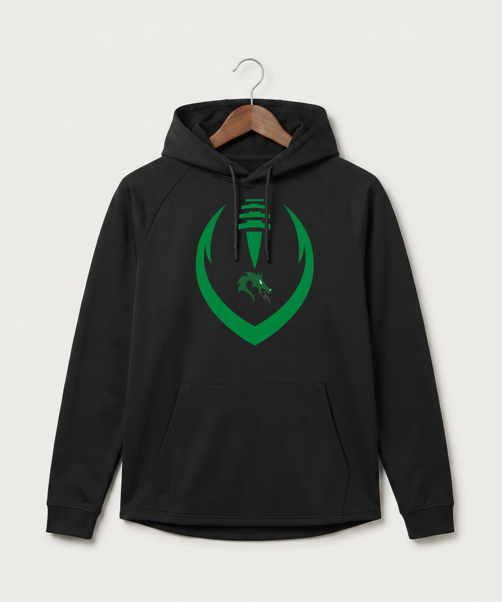 Pine City High School Football (Boys) - Black Hoodie - Full Front