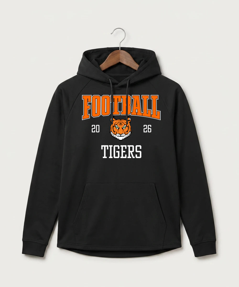 Princeton High School Football (Boys) - Black Hoodie - Full Front