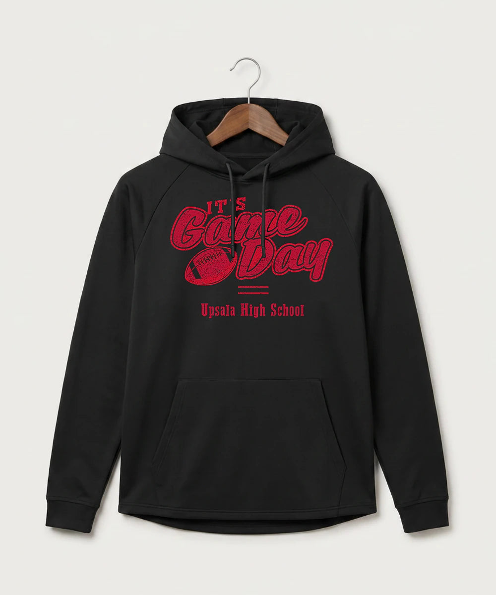 Upsala High School Football (Boys) - Black Hoodie - Full Front