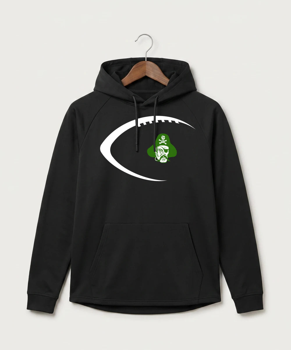 Verndale High School Football (Boys) - Black Hoodie - Full Front