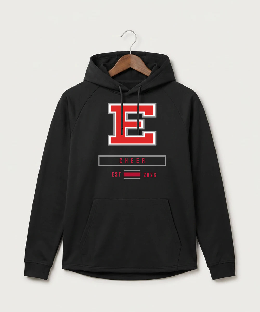 Duluth East High School Cheer (Coed) - Black Hoodie - Full Front