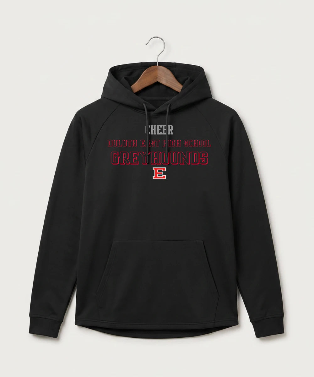 Duluth East High School Cheer (Coed) - Black Hoodie - Full Front