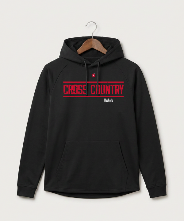 John Marshall High School Cross Country (Coed) - Black Hoodie - Full Front
