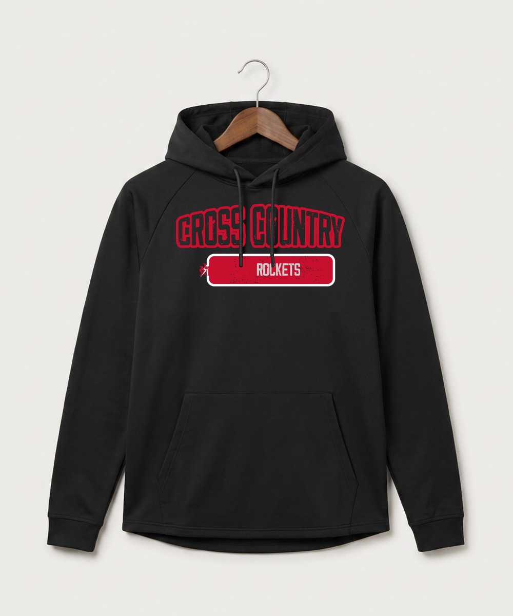 John Marshall High School Cross Country (Coed) - Black Hoodie - Full Front