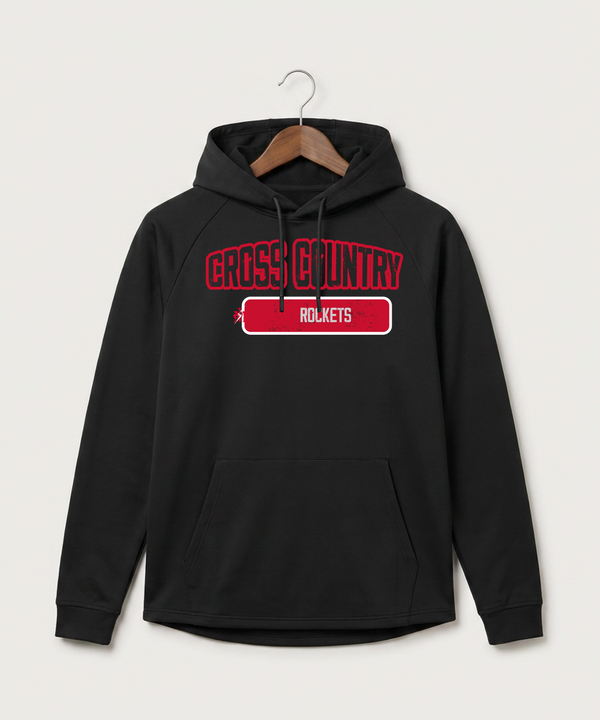 John Marshall High School Cross Country (Coed) - Black Hoodie - Full Front