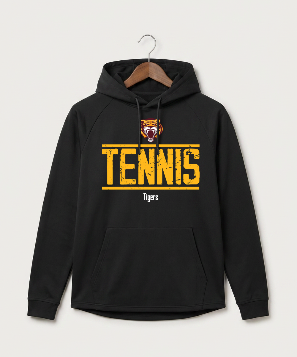 Stewartville High School Tennis (Coed) - Black Hoodie - Full Front