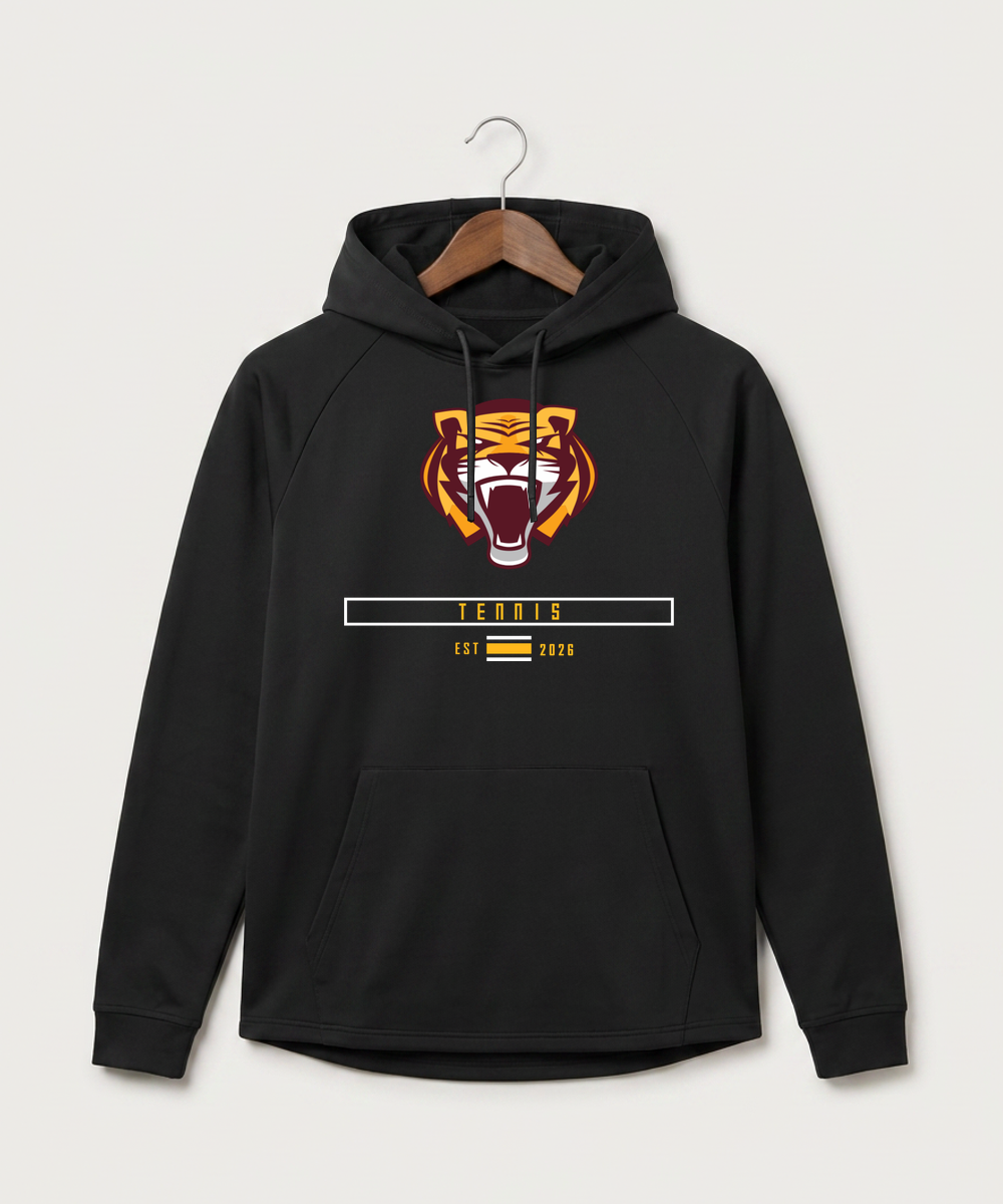 Stewartville High School Tennis (Coed) - Black Hoodie - Full Front