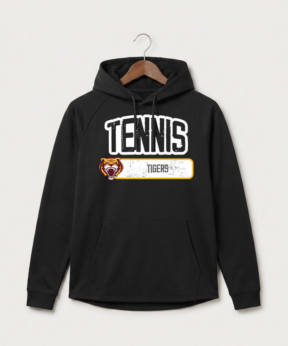 Stewartville High School Tennis (Coed) - Black Hoodie - Full Front