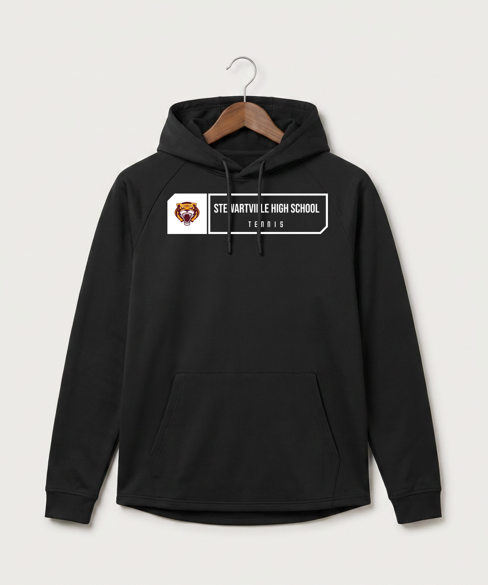 Stewartville High School Tennis (Coed) - Black Hoodie - Full Front