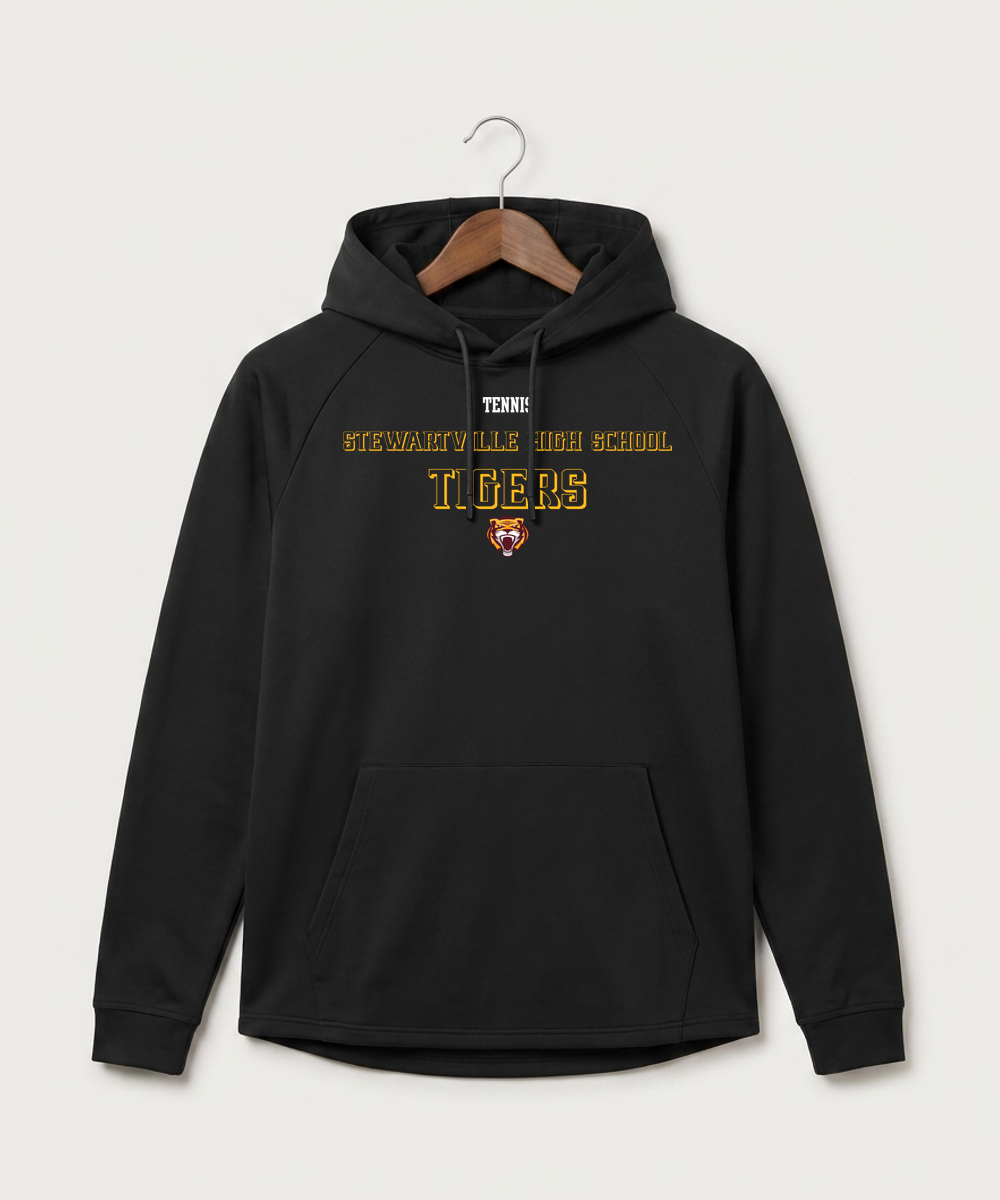 Stewartville High School Tennis (Coed) - Black Hoodie - Full Front