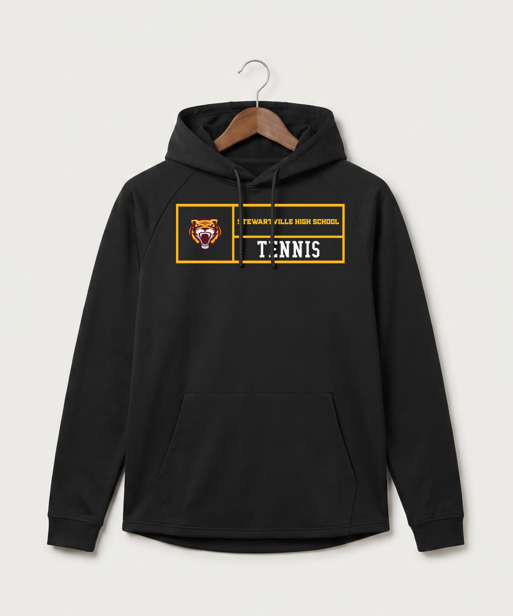 Stewartville High School Tennis (Coed) - Black Hoodie - Full Front
