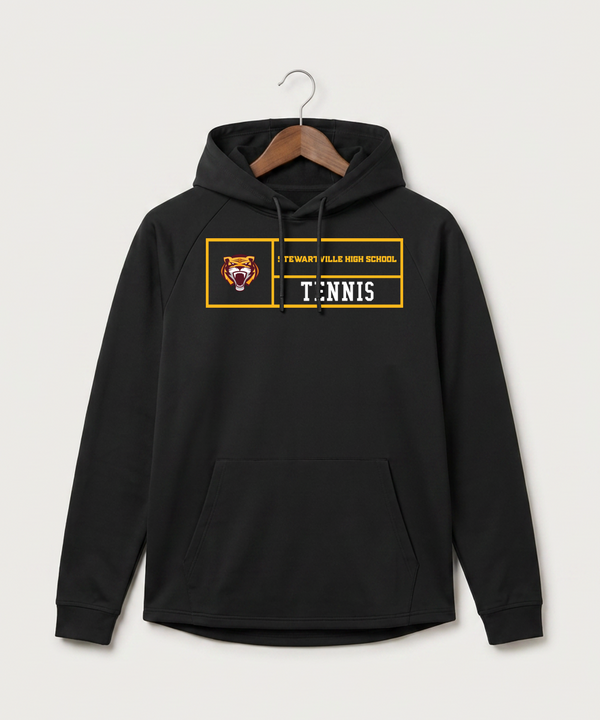 Stewartville High School Tennis (Coed) - Black Hoodie - Full Front