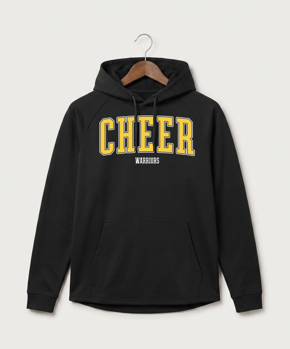 Wausau West High School Cheer - Black Hoodie - Full Front