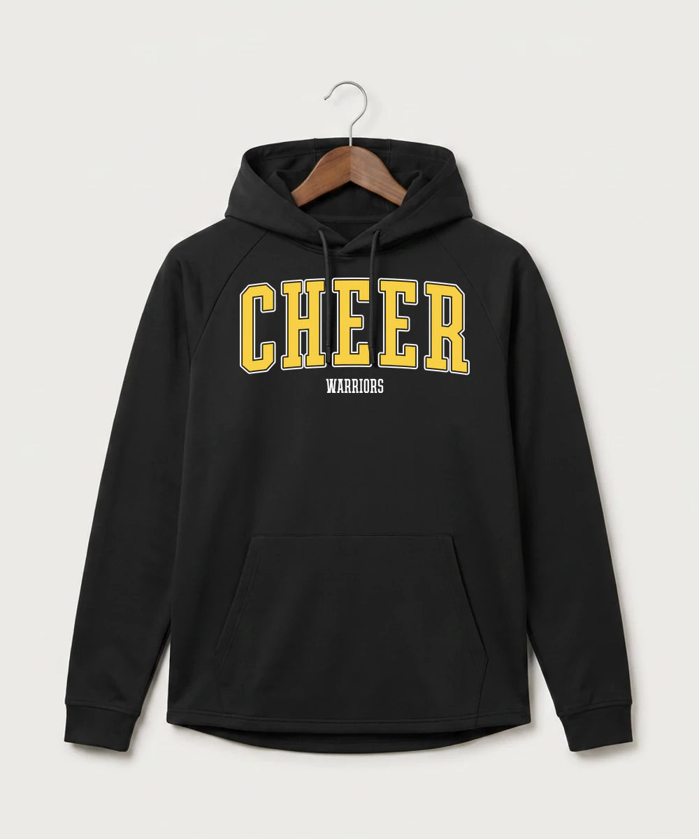Wausau West High School Cheer - Black Hoodie - Full Front