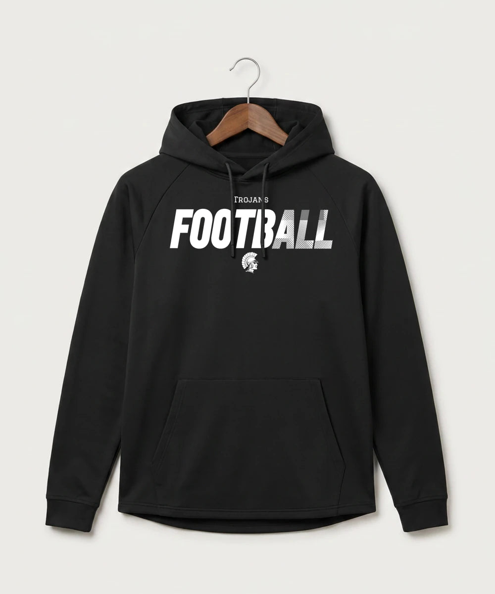 Wauwatosa West Football - Black Hoodie - Full Front