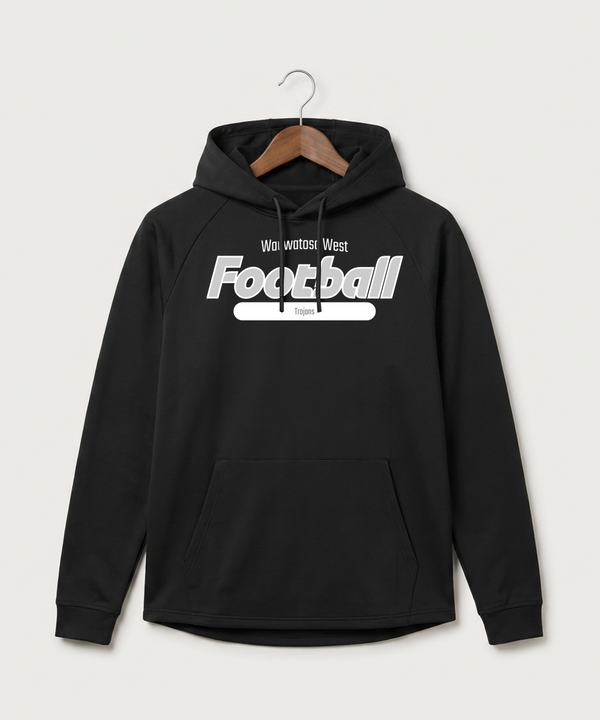 Wauwatosa West Football - Black Hoodie - Full Front