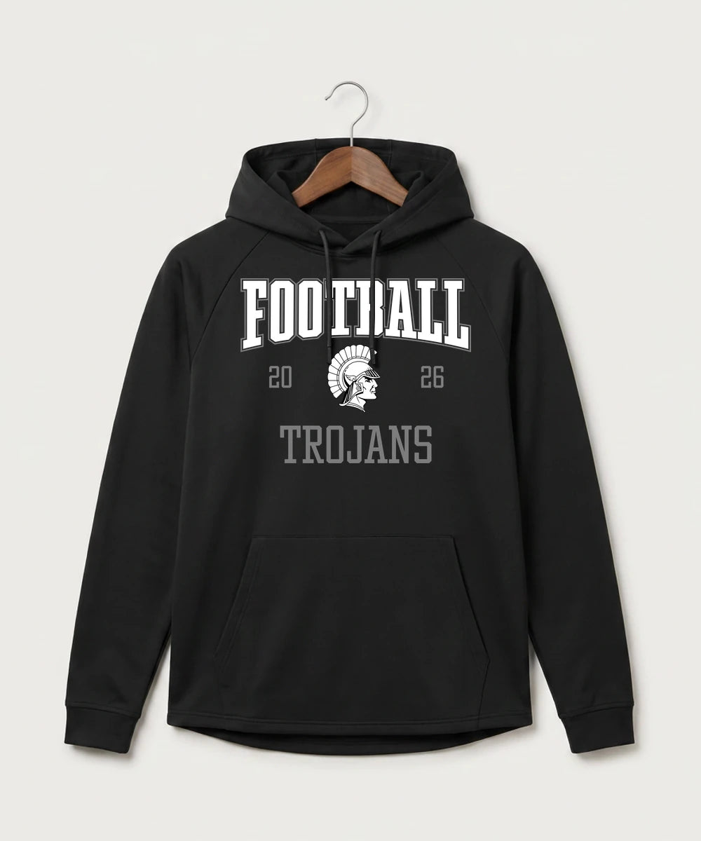 Wauwatosa West Football - Black Hoodie - Full Front