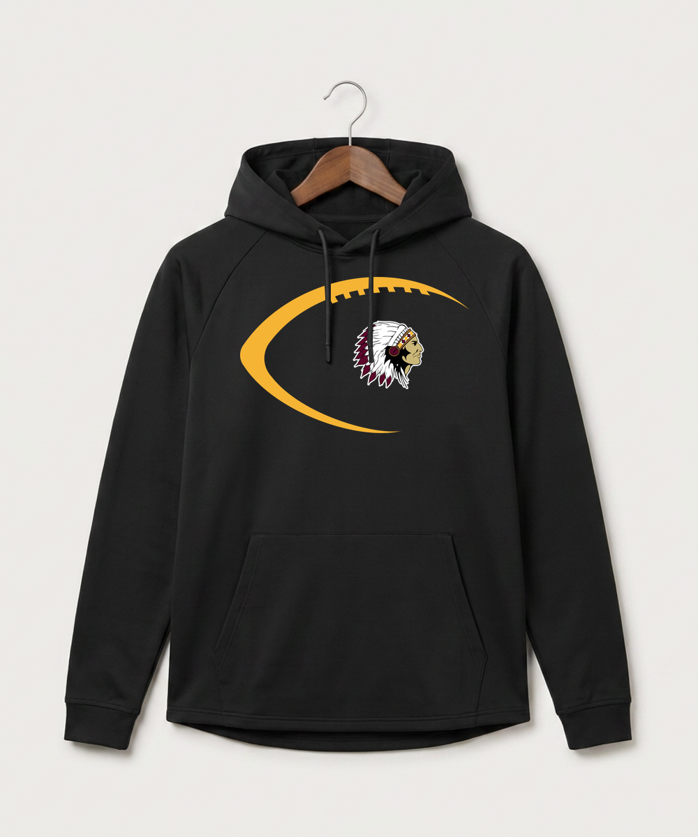 Stockton High School Football - Black Hoodie - Full Front