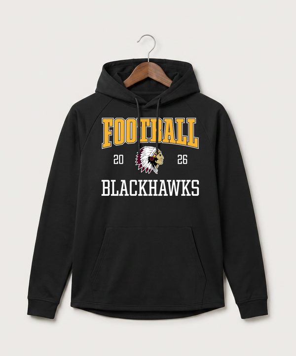 Stockton High School Football - Black Hoodie - Full Front