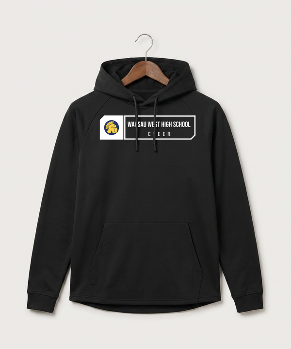 Wausau West High School Cheer - Black Hoodie - Full Front