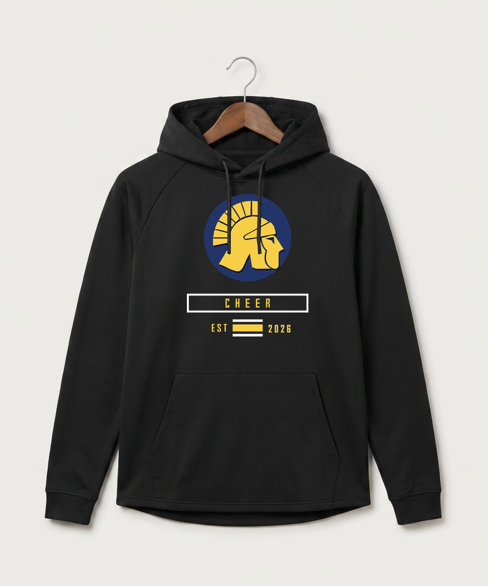Wausau West High School Cheer - Black Hoodie - Full Front
