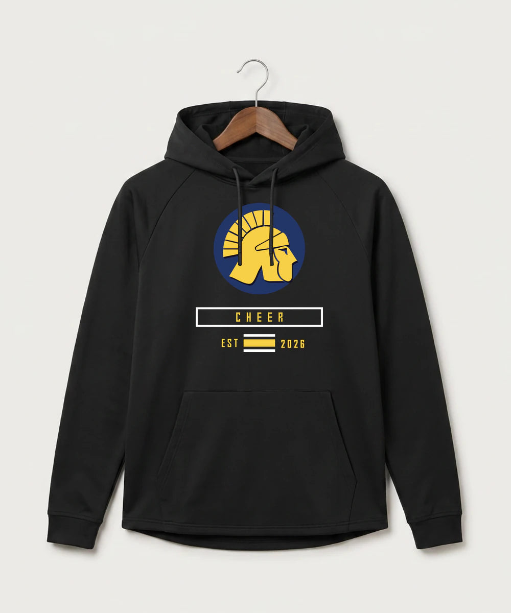 Wausau West High School Cheer - Black Hoodie - Full Front