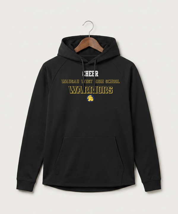 Wausau West High School Cheer - Black Hoodie - Full Front