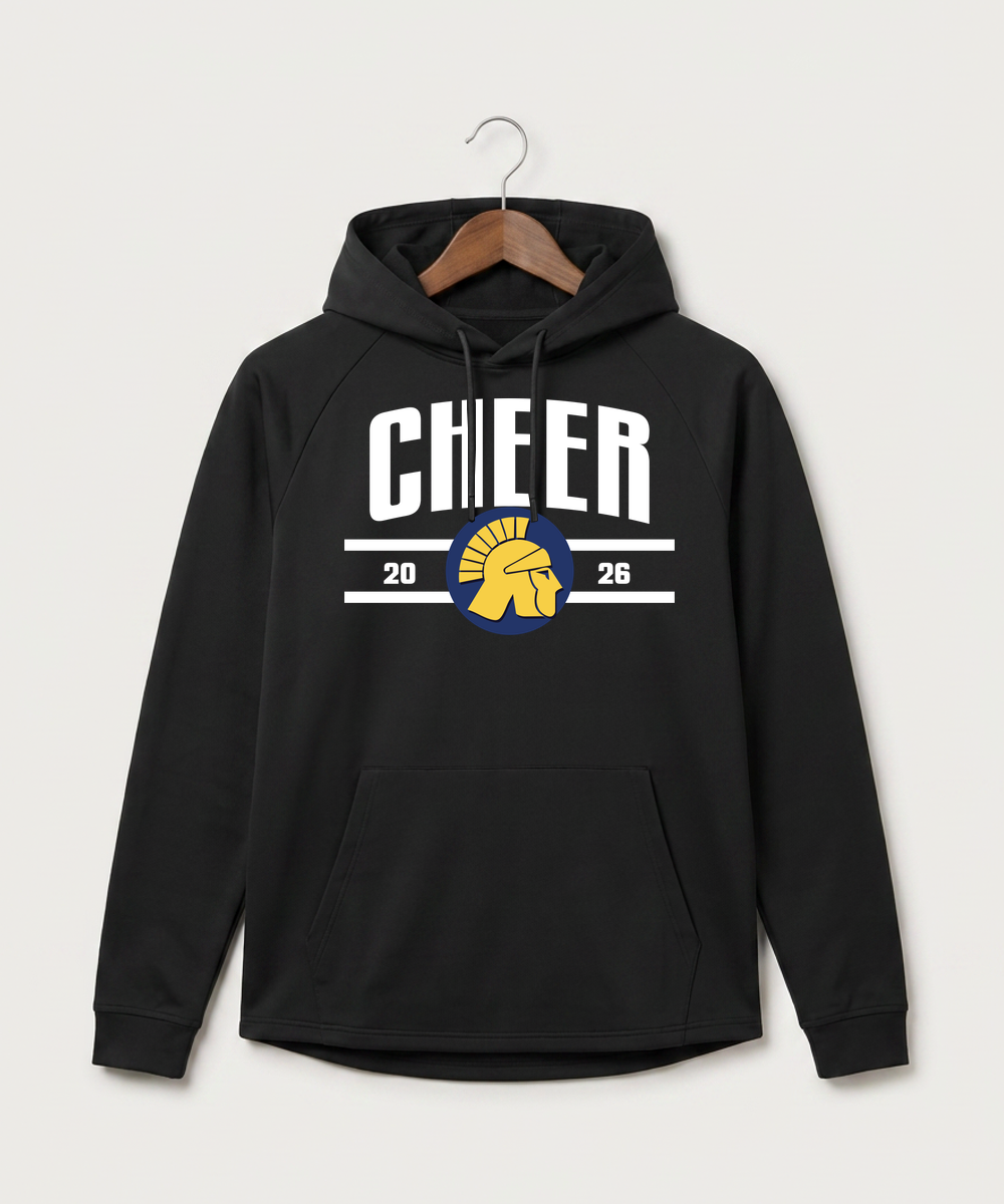 Wausau West High School Cheer - Black Hoodie - Full Front