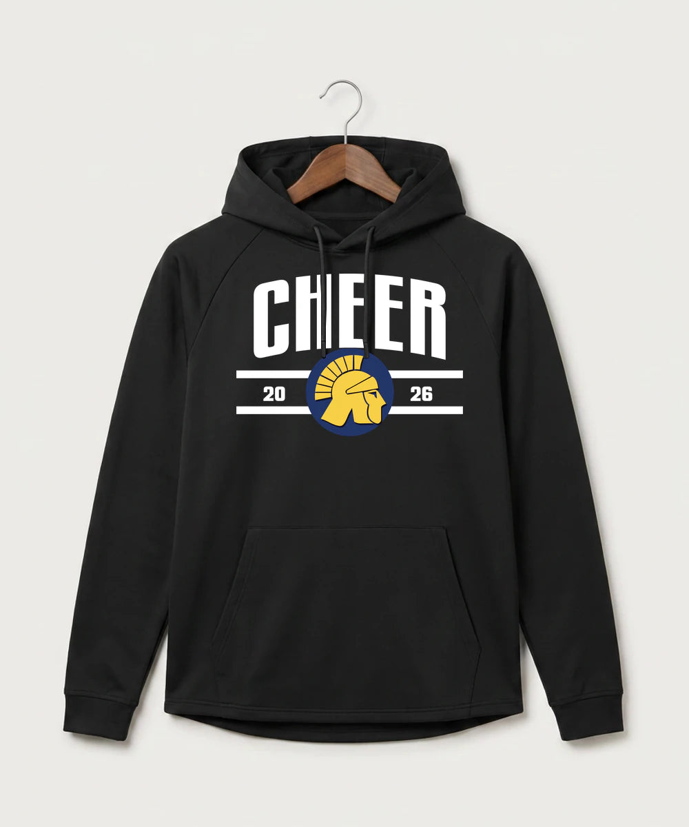 Wausau West High School Cheer - Black Hoodie - Full Front