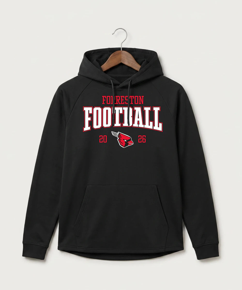 Forreston Football - Black Hoodie - Full Front