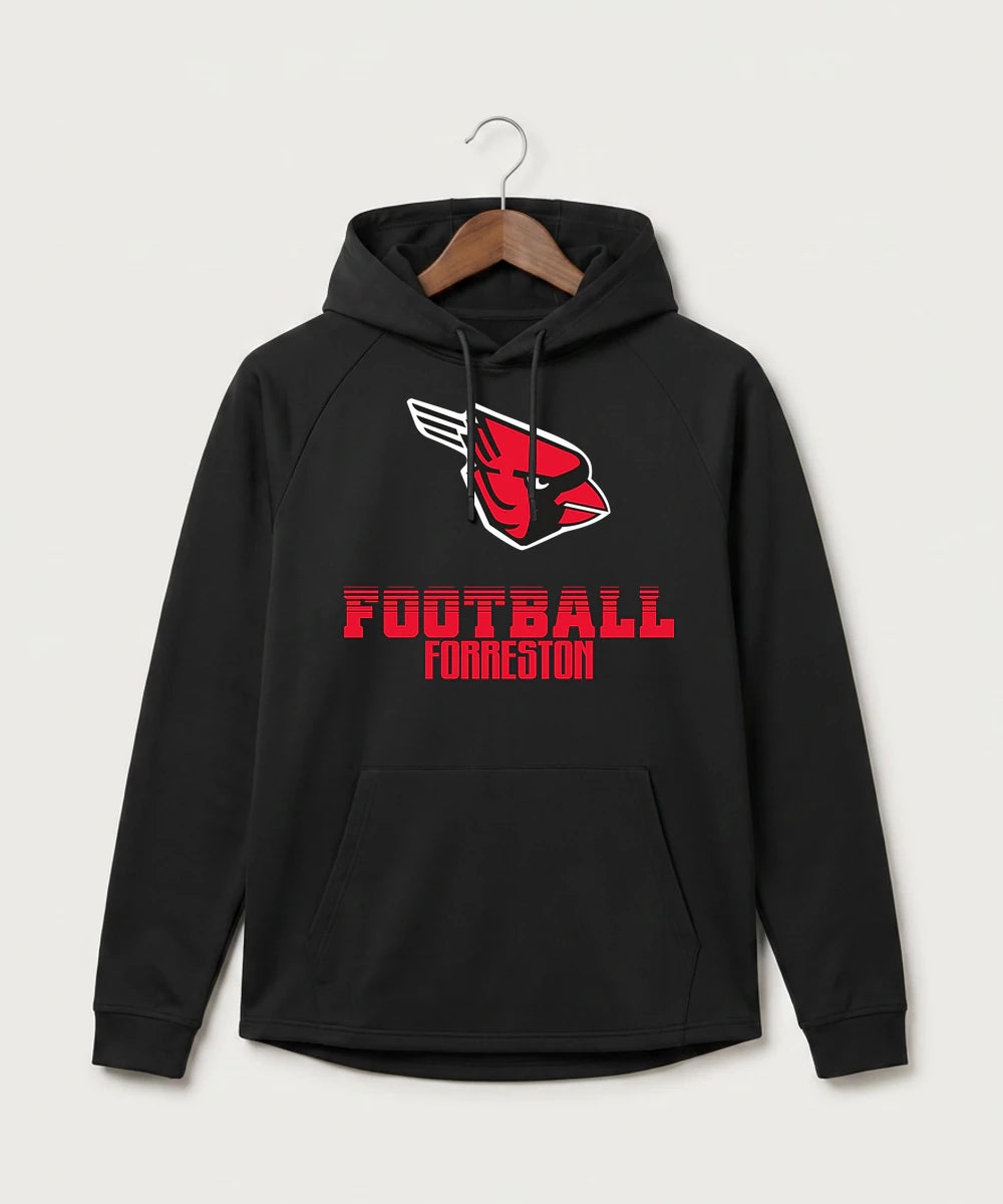 Forreston Football - Black Hoodie - Full Front