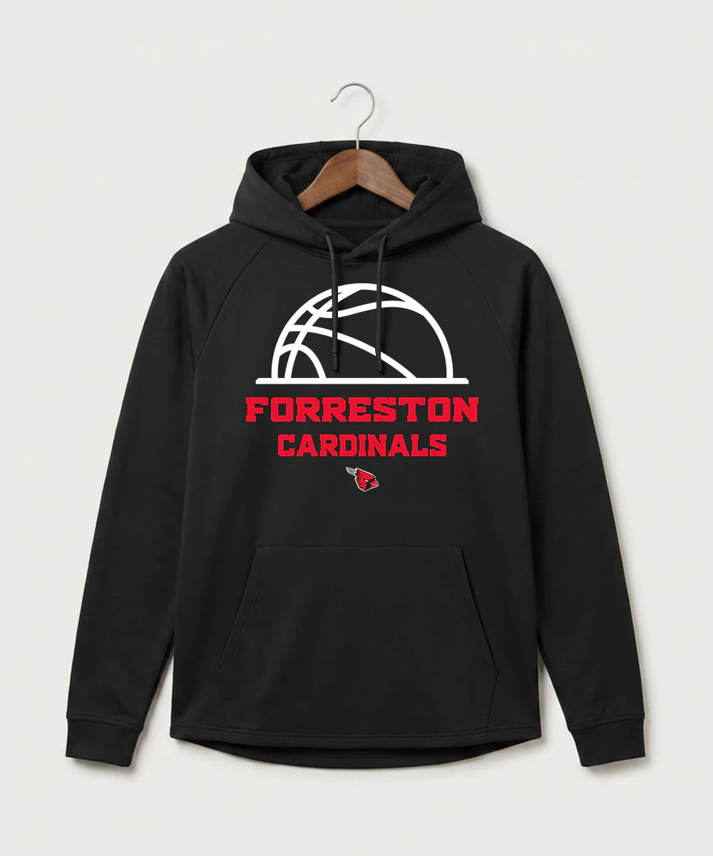 Forreston Basketball - Black Hoodie - Full Front