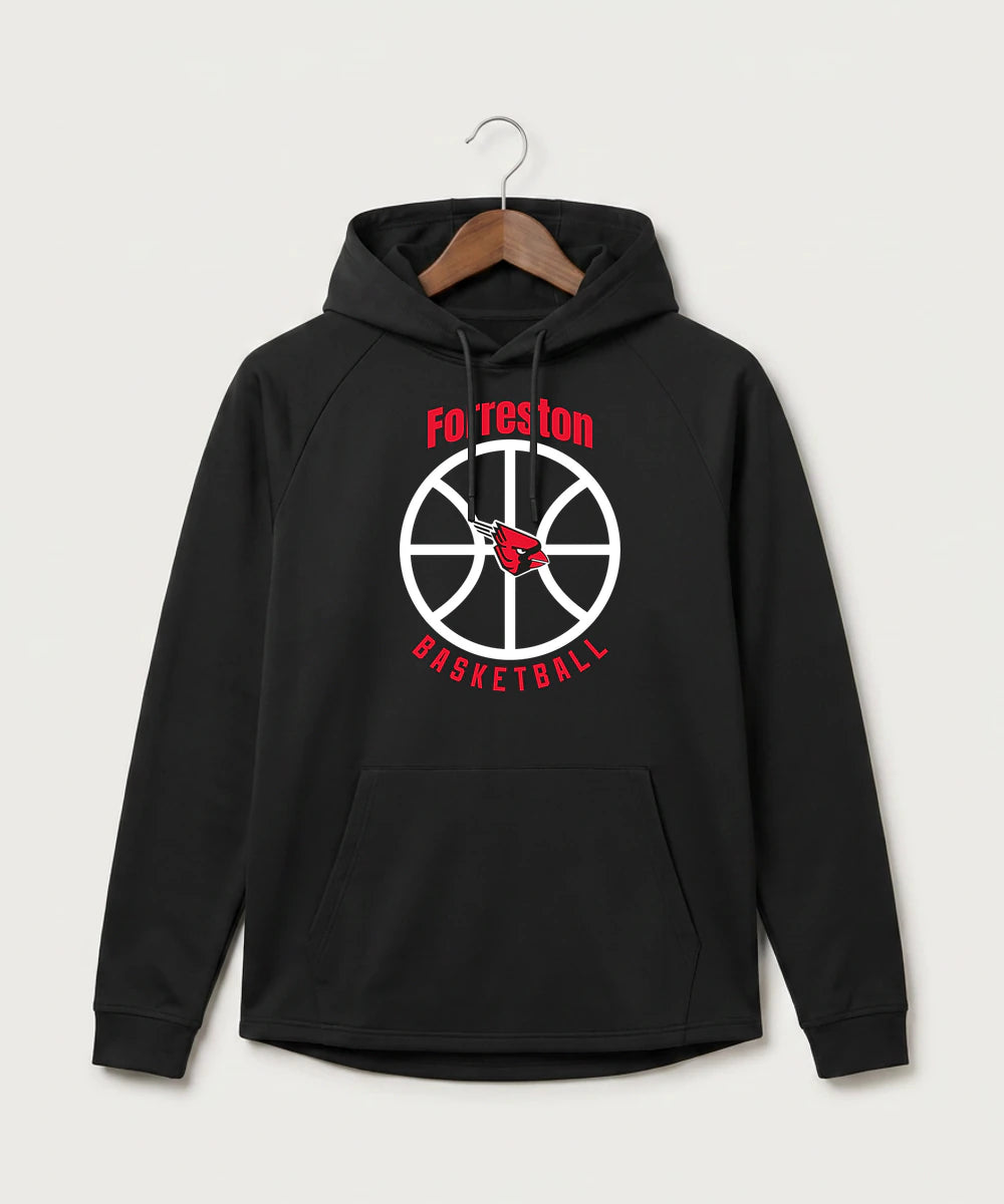 Forreston Basketball - Black Hoodie - Full Front