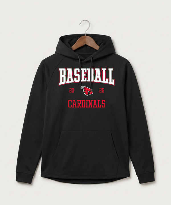 Forreston Baseball - Black Hoodie - Full Front