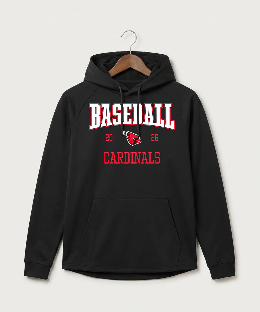 Forreston Baseball - Black Hoodie - Full Front
