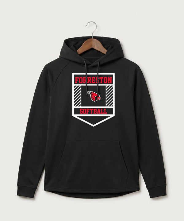 Forreston Softball - Black Hoodie - Full Front