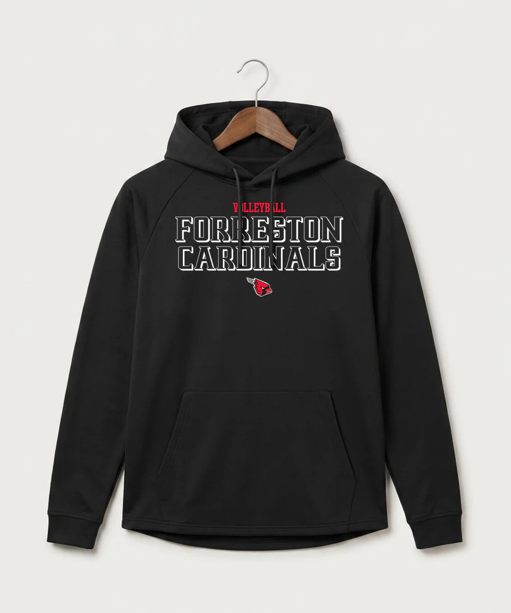 Forreston Volleyball - Black Hoodie - Full Front