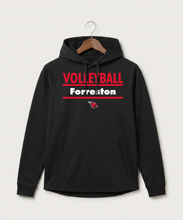 Forreston Volleyball - Black Hoodie - Full Front