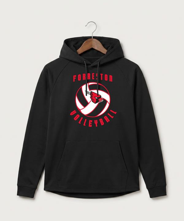 Forreston Volleyball - Black Hoodie - Full Front