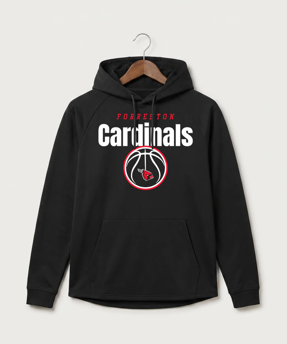 Forreston Basketball - Black Hoodie - Full Front