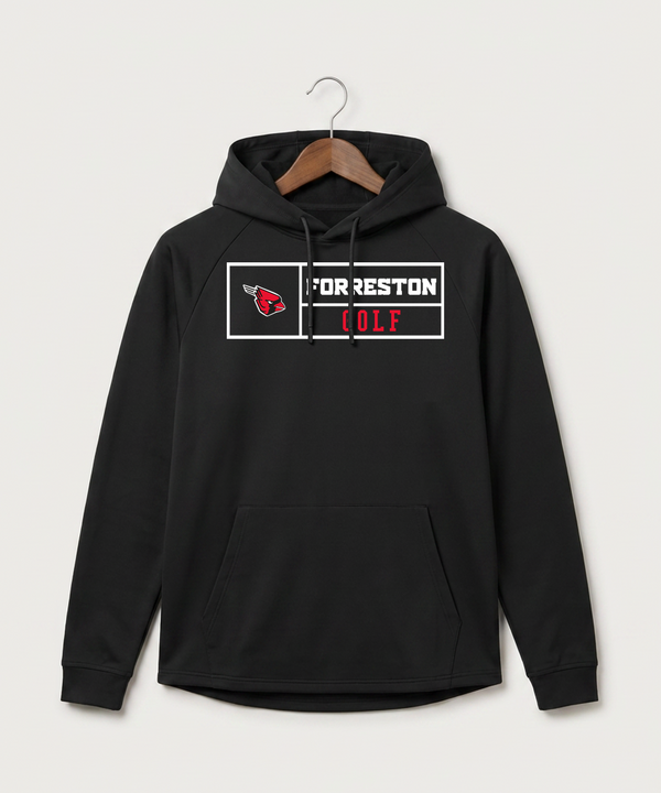 Forreston Golf - Black Hoodie - Full Front