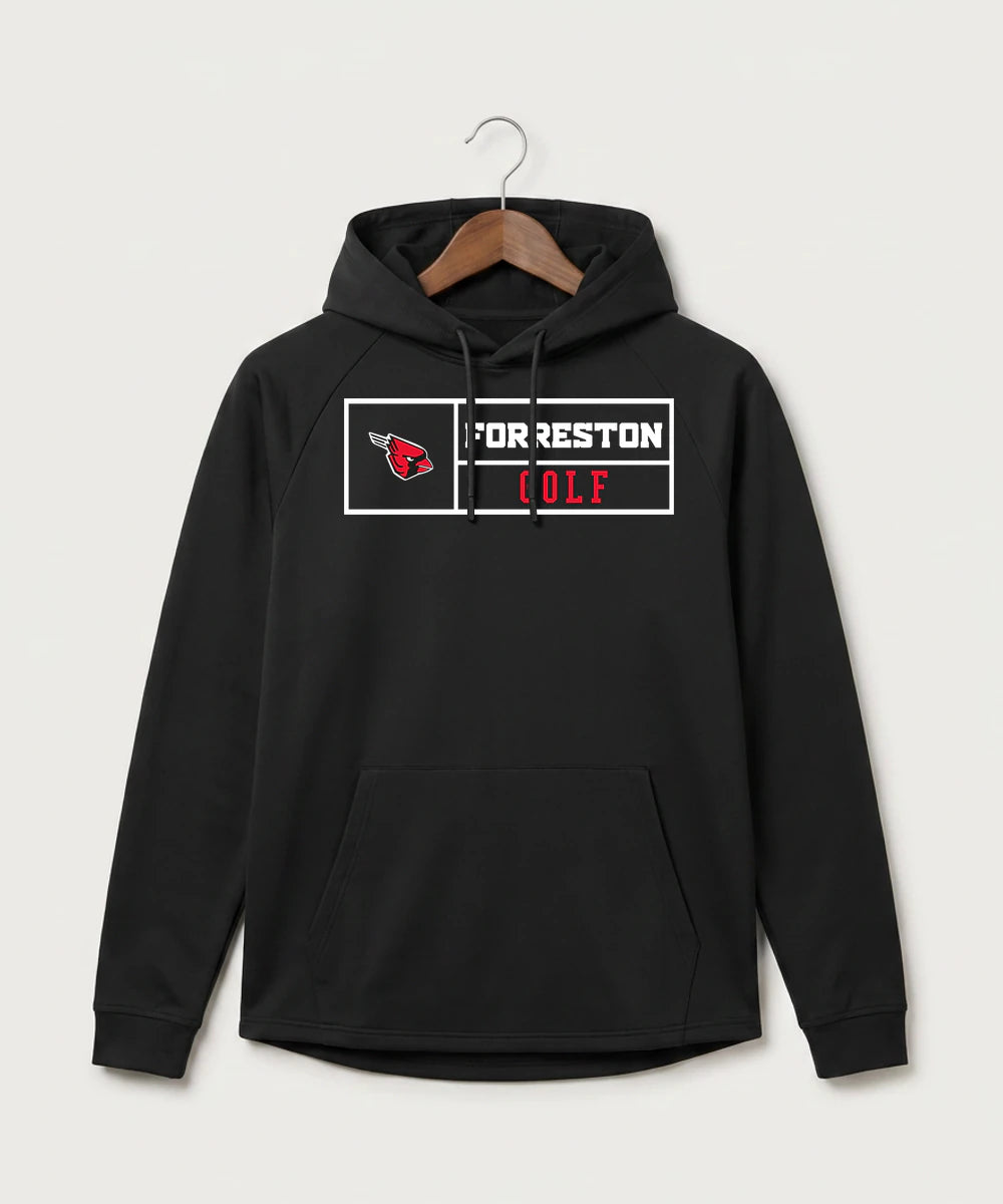 Forreston Golf - Black Hoodie - Full Front