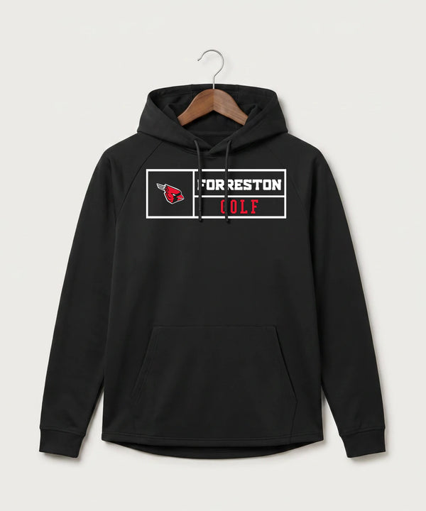 Forreston Golf - Black Hoodie - Full Front