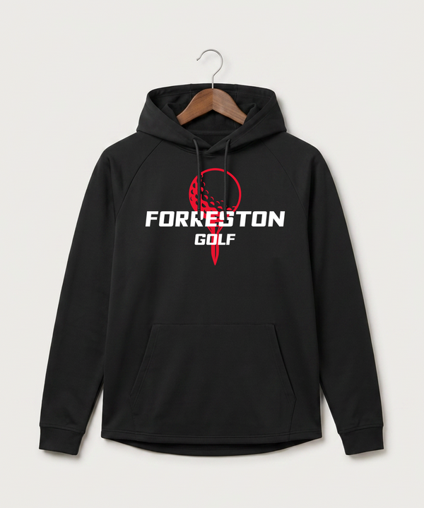 Forreston Golf - Black Hoodie - Full Front